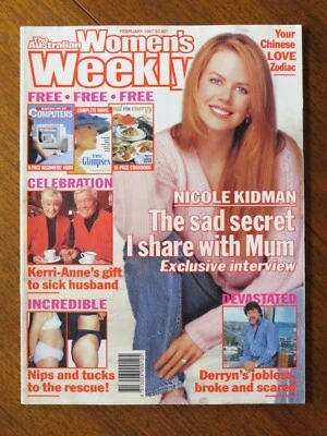 Australian Women's Weekly magazine Feb 1997 - Nicole Kidman interview on Mum - Image 1 of 4