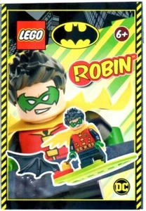 NEW LEGO ROBIN MINIFIG FOIL PACK SET 212114 batman dc minifigure 76159 cape - Picture 1 of 1