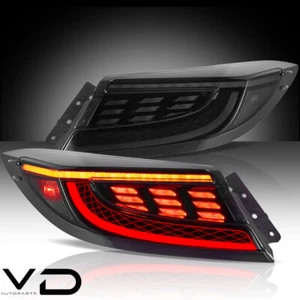 FULL LED SMOKED Tail Lights For 2022-24 Toyota GR86 Subaru BRZ w/Sequential Turn - Picture 1 of 17
