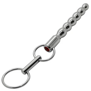 Satan's Spine Penis Wand with Glans Ring, 316 Stainless Steel Penis Wand - Picture 1 of 5