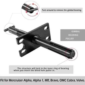 For Mercruiser Boat Alpha, Bravo, Omc Gimbal Bearing Puller, Remover tool set - Foto 1 di 13