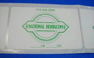 Etiquetas impresas, 250 pegatinas de negocios personalizadas rectangulares de 2,5"" x 4", tinta de 1 color - Imagen 1 de 4