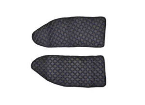 2 Alfombrillas Costuras Negro Azul para Revestimientos de Puertas Eco Cuero para Actros MP3 MP2 - Imagen 1 de 1