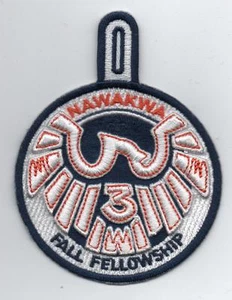 OA Nawakwa Lodge 3 Activity Patch, 2012 Fall Fellowship (eR2012-4) - Picture 1 of 1