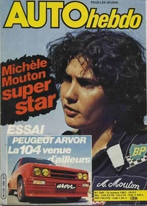 AUTO HEBDO n°288 15/10/1981 GP LAS VEGAS PEUGEOT 104 ARVOR MICHELE MOUTON - Imagen 1 de 1