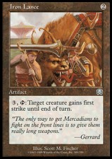 Magic the Gathering MTG Iron Lance (300) Mercadian Masques   NM