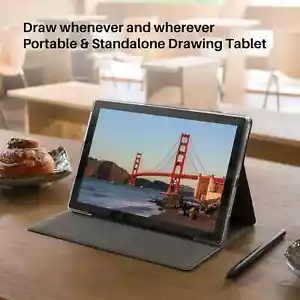 HUION Kamvas Slate 10 Android Tablet PC Digital Drawing Tablet 8GB+128GB 10.1” - Picture 1 of 3