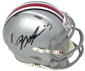 Jaxon Smith-Njigba Signed Ohio State Buckeyes Speed Mini Helmet (Beckett) W.R. - Picture 1 of 5