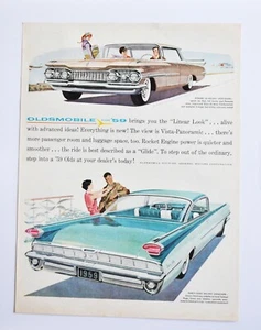 Große Autowerbung - 1959 Oldsmobile Dynamic 88 & 98 (Werbedruck Poster) - Bild 1 von 1