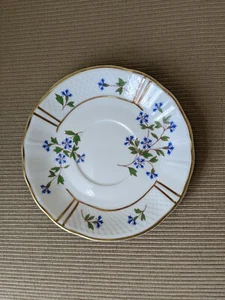 5 3/4" BERNARDAUD Limoges France BLEUETS Porcelain 4 Saucers - Picture 1 of 2