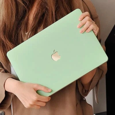 Capa protetora rígida fosca creme para laptop para Macbook M4 Air 15 13 Pro 16 14 11 12 polegadas - Imagem 1 de 4