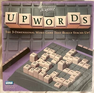 Scrabble Upwords 3-Dimensional Word Game That Really Stacks Up! COMPLETE 1988 - Picture 1 of 7