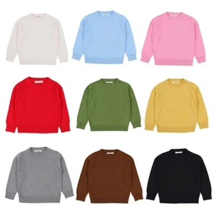 Kid Baby Boys Girls Outwear Long Sleeve Knited Sweater Warm Jacket Tops Pullover - Picture 1 of 21