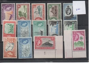British Solomon Is (10) 1956 - Definitive selection - mint - SG Cat £42 - Picture 1 of 1