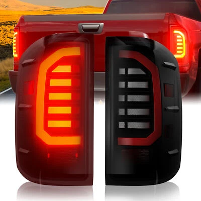 LED Tail Lights for Chevy Silverado 1500 2500HD 3500HD 2014-2018 GMC Sierra 3500 Foto 1 de 4