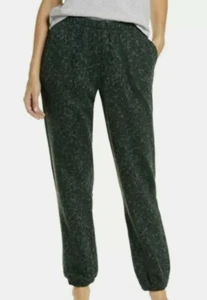 Socialote Size XL Jogger Lounge Pants Women's Green Black Leopard Print  - Picture 1 of 11