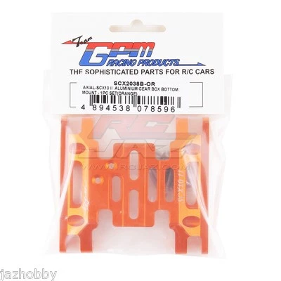 GPM SCX2038B-OR Aluminum Gear Box Bottom Mount Skid Plate Set For Axial SCX10 II - Image 1 of 2