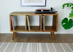 Record Player Stand, Vinyl LP Record Storage, Hifi Rack, Turntable Unit - Picture 1 of 5