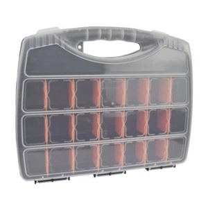 Pequeño Compartimento Dividido Organizador Trabajo Estuche Plástico Soporte Caja Almacenamiento CN01 - Imagen 1 de 3