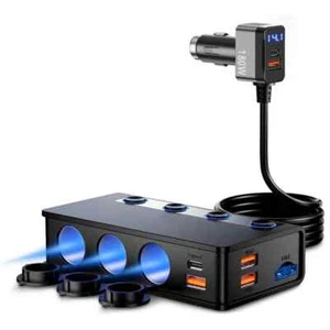 180W 3 Way Car Cigarette Lighter Splitter PD QC3.0 Fast Charging Adapter 12V/24V - Picture 1 of 8