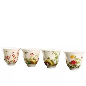 50ml Jingdezhen Ceramic Tea Cup Handmade Kung Fu Tea Set Enamel Color Tea Cup - Picture 1 of 7