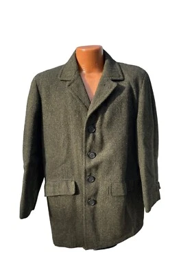 Vintage Stratojac Wool Jacket Chevron Coat Mod 50s 60s Union Made 38 S EUC - Image 1 of 4