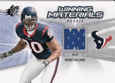 A2087- 2006 SPx Rookie Winning Materials #WMRMW Mario Williams Jersey - NM-MT - Image 1 of 2