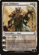 Ajani Goldmane Lorwyn HEAVILY PLD White Rare MAGIC THE GATHERING CARD ABUGames