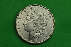 1886 BU Morgan US Silber Dollar Münze (90% Silber) - Bild 1 von 3