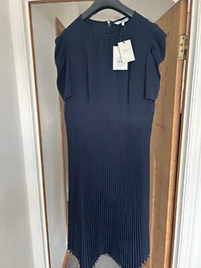 LK Bennett Navy Dress Brand New Size 16, still has labels on. RRP £249 - Picture 1 of 3
