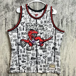 NBA Mitchell & Ness Jersey Toronto Raptors #15 Vince Carter Size XL 98-99 Doodle - Picture 1 of 7