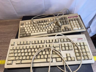 Vintage Compaq RT101 & Turbo-Plus BITS6001 PS/2 Keyboards - Image 1 of 4
