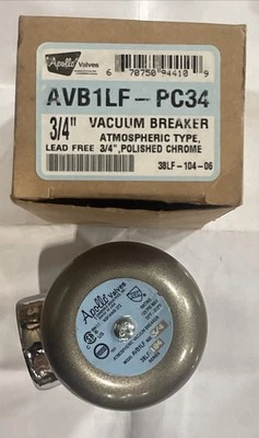 Apollo AVB1LF-PC34: 3/4" Vacuum Breaker, Atmospheric Type, Lead Free, Chrome - Image 1 of 4