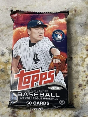 2014 TOPPS UPDATE Baseball Jumbo Sealed HTA HOBBY PACK 50 Cards deGrom Betts RC - Image 1 of 2