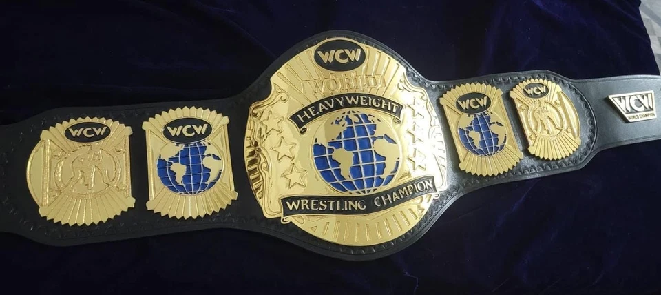 Cinturón Campeonato Peso Pesado WCW World Television 4 mm Foto 1 de 3