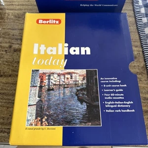 Berlitz ITALIAN TODAY Course Book Learners Guide English/Italian Dictionary + - Imagen 1 de 7