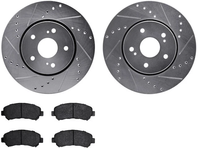 Kit de pastillas de freno delanteras y rotor para 10-13 Suzuki Kizashi VG78Z4 Foto 1 de 1