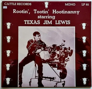 Texas Jim Lewis Rootin', Tootin' Cattle Rec. LP 82 Western Swing NEAR MINT - Bild 1 von 2