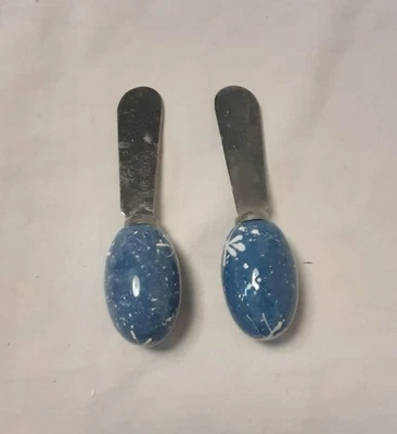 Esparcidor de queso 2 copos de nieve azules y blancos Foto 1 de 2