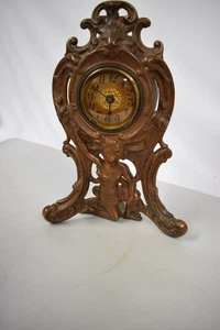 Antique Victorian Westclox Chreub Iron Alarm Clock Estate Find - Picture 1 of 2