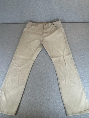 Pantalones de mezclilla Wrangler Jeans para hombre 40x34 tostados corte vaquero rectos originales del oeste Foto 1 de 4
