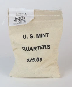 100 x 2005-D Kansas State Quarters in Unopened $25 U.S. Mint Bag - Picture 1 of 1