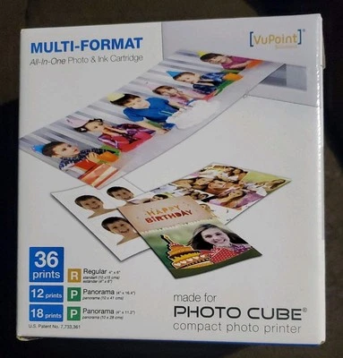 VuPoint Multi-Format All in One Photo & Ink Cartridge Photo Cube [Brand New] - Image 1 of 2
