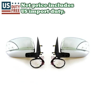 JUEGO DE PAR DE ESPEJOS RETROVISORES ELÉCTRICOS PLEGABLES PARA TOYOTA HILUX VIGO CHAMP 04-16 Foto 1 de 4