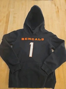 Jamar Chase Cincinnati Bengals Outer Stuff Hoodie Youth Small Size 8 - Picture 1 of 5
