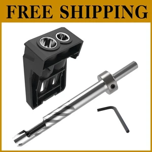 Pocket Hole Plug Cutter Drill Guide Kit - Picture 1 of 9