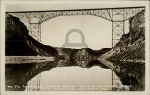 RPPC Snake River Gorge,ID Twin Falls Jerome Bridge Idaho Real Photo - Picture 1 of 5
