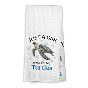 Schildkröten Meer Deko Küchentücher und Geschirrtücher, Meeresschildkröte Geschenke weiß - Bild 1 von 8