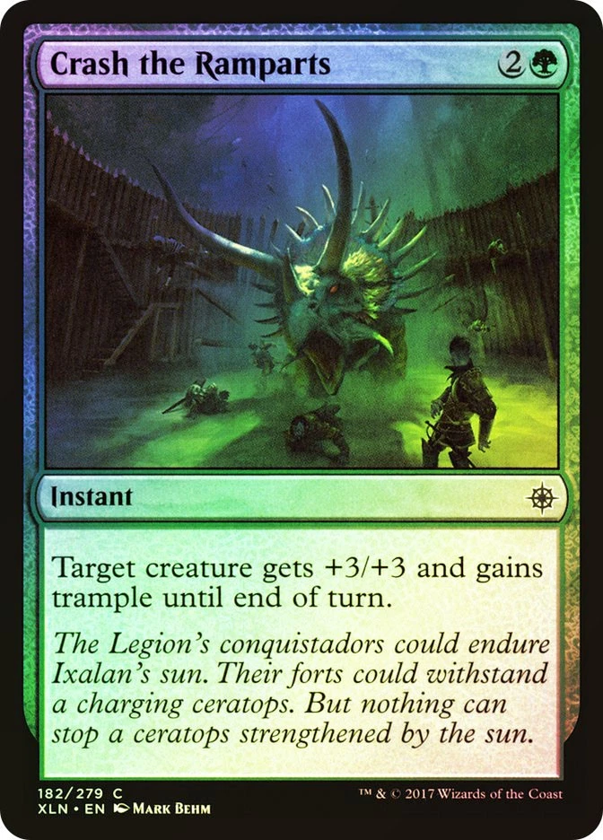 MTG FOIL Crash the Ramparts  - Ixalan #182 - Image 1 of 1