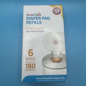 Munchkin® Snap, Seal & Toss Diaper Pail Bag Refills, Hold Up To 180 , 6 Pack - Picture 1 of 4